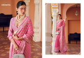 Kreshva Sarees With Two Georgette Fabric With Delicate Buta Border